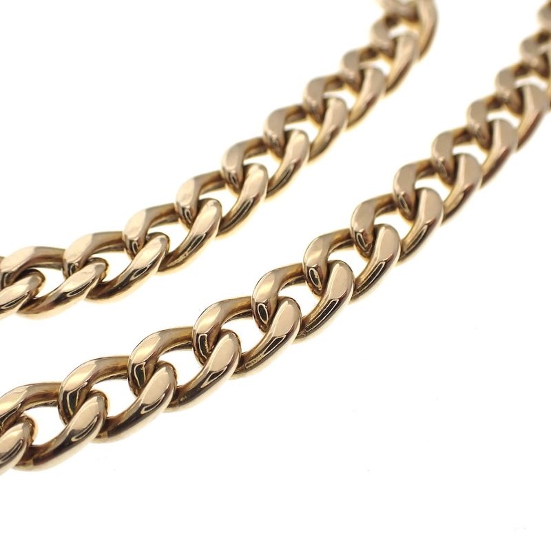 Image 5 of Gold ladies gourmet link necklace | 38 cm