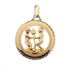 Image 4 of Gold pendant of the zodiac sign Gemini