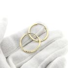 Image 2 of Gold faceted earrings | Ø 22.5 mm