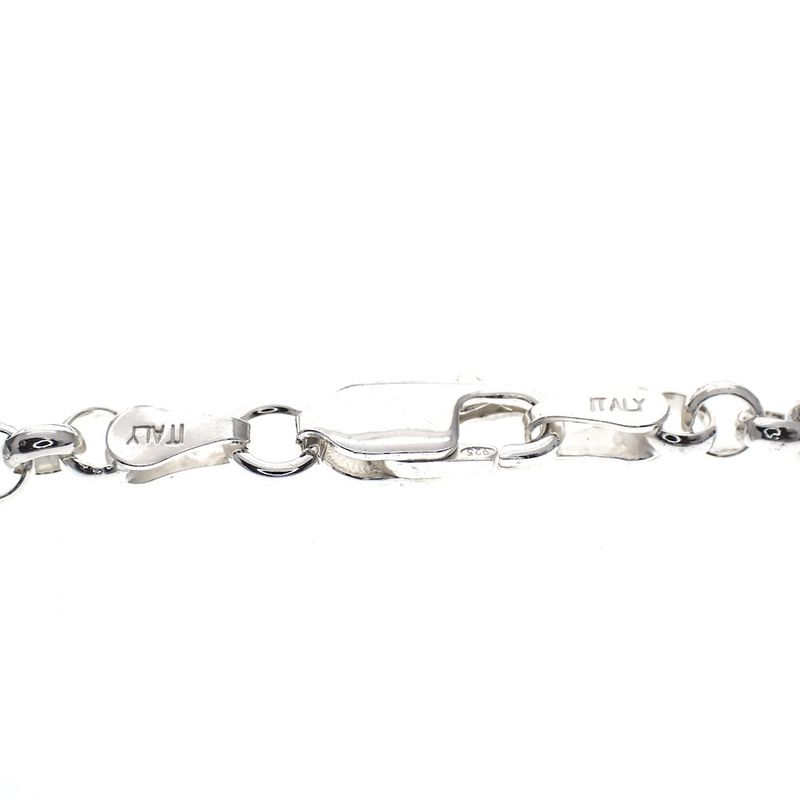 Image 5 of Silver jasseron link bracelet | 18 cm