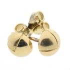 Image 6 of Gold stud earrings with round button