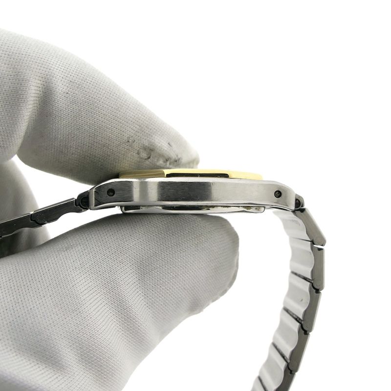 Image 8 of Cartier Santos Octagon 187903; Women's watch in 18k gold and steel