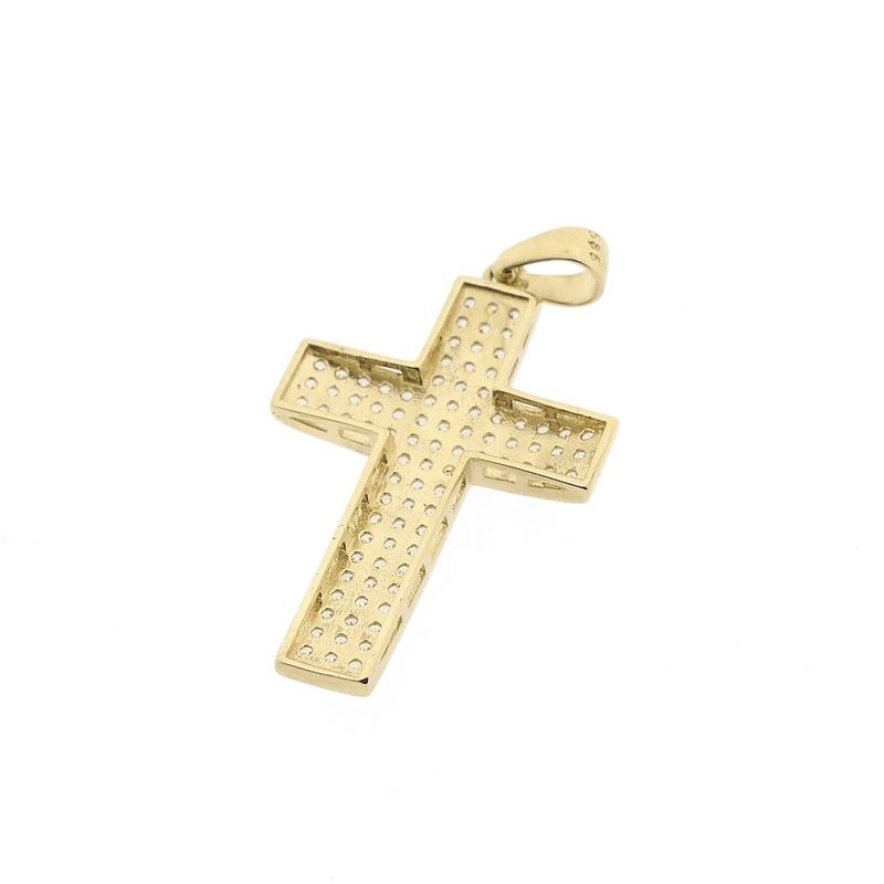 Image 5 of Gold cross with zirconia