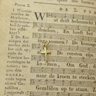 Image 3 of Gold minimalist pendant of a cross