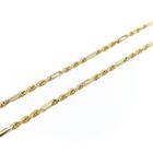 Image 7 of Two-tone gold Figarope necklace; Cento group | 60 cm