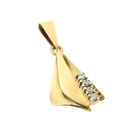 Image 4 of Gold pendant with zirconia