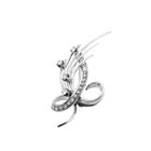 Image 7 of White gold fantasy brooch with diamond 0.33 ct.