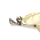 Image 7 of Two-tone gold brooch of a leaf
