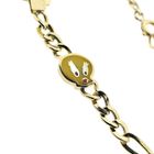 Image 3 of Gold Tweety children's bracelet with engraving plate | 16 cm
