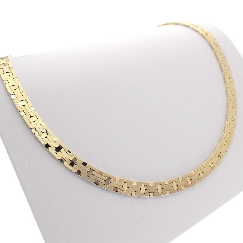 Image 2 of Gold heavy fantasy link necklace; Exclusive | 43 cm