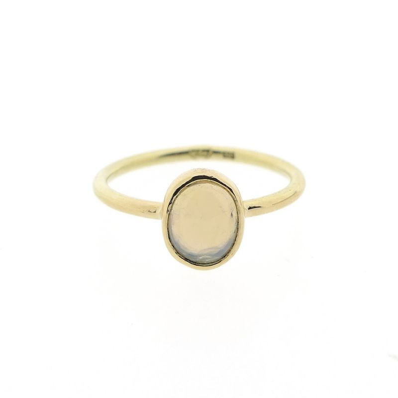 Image 3 of Gold ring with precious opal