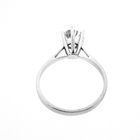 Image 7 of White gold ring with zirconia stone