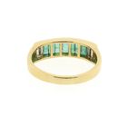 Image 6 of 18-karat gold ring with emerald and diamonds | 0.03 ct.
