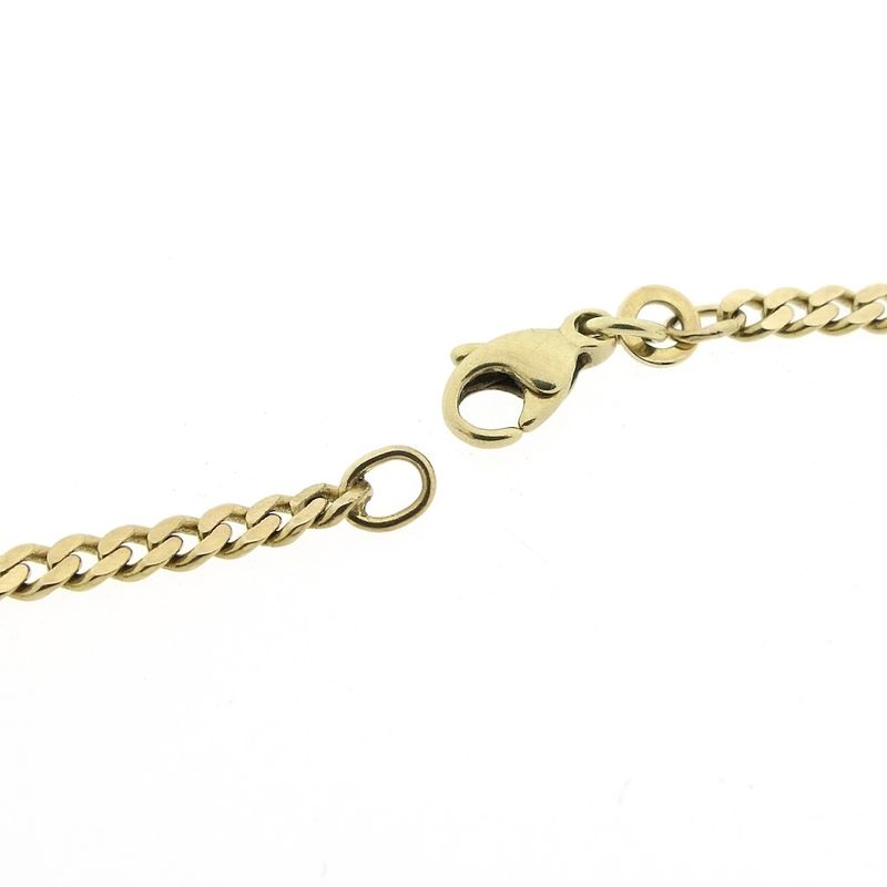 Image 4 of Gold flat gourmet link chain | 46.5 cm