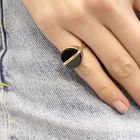 Image 9 of Gold ring with onyx