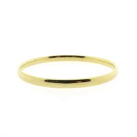Gold smooth slave bracelet | Ø 65 mm
