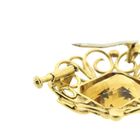 Image 5 of Gold brooch/pendant with citrine