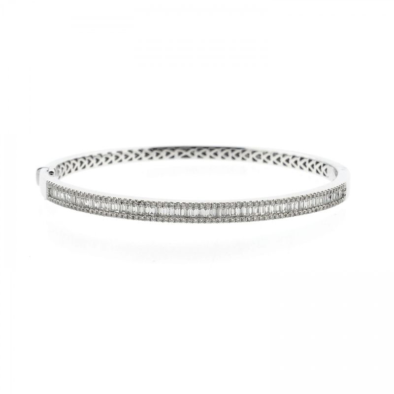 Image 7 of White gold Tirisi bracelet with diamonds; Size S/M
