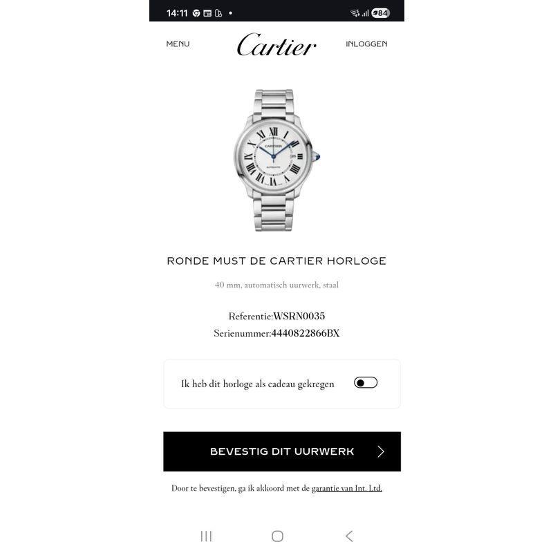 Image 16 of Cartier Ronde de Cartier Must 40mm WSRN0035; Automatic Watch