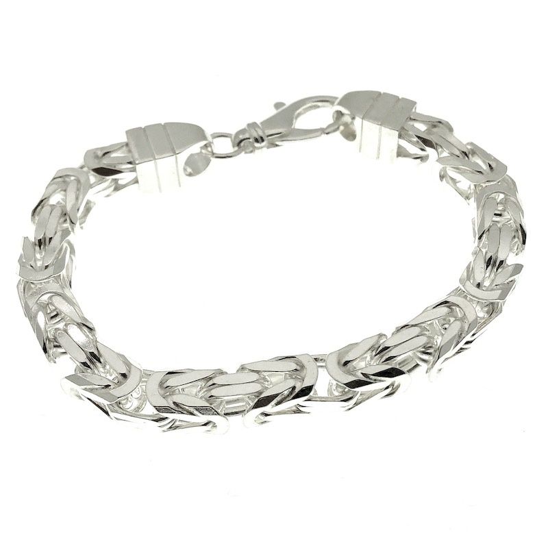 Image 6 of Silver wide king bracelet | 25 cm
