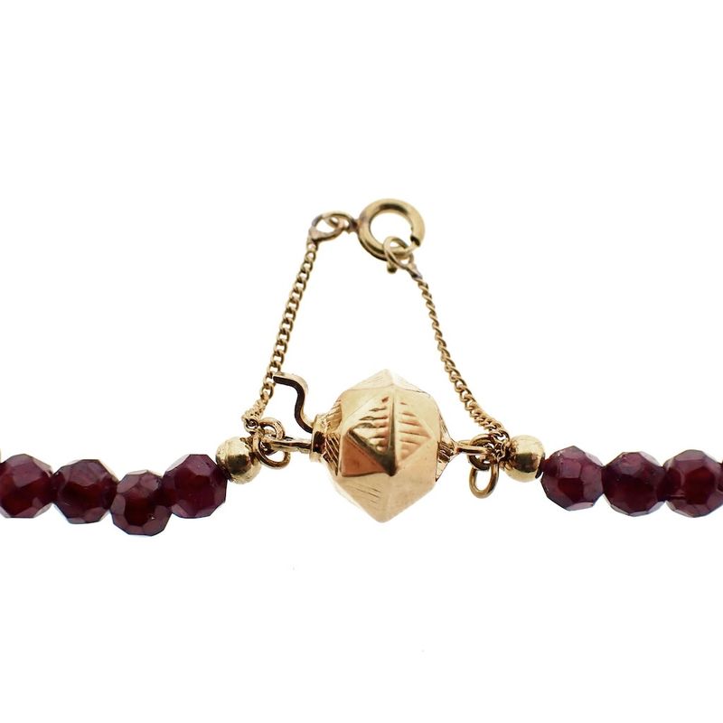 Image 12 of Antique garnet necklace/saucer with gold clasp