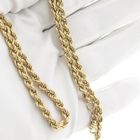 Image 8 of Gold twisted link chain | 52.5 cm