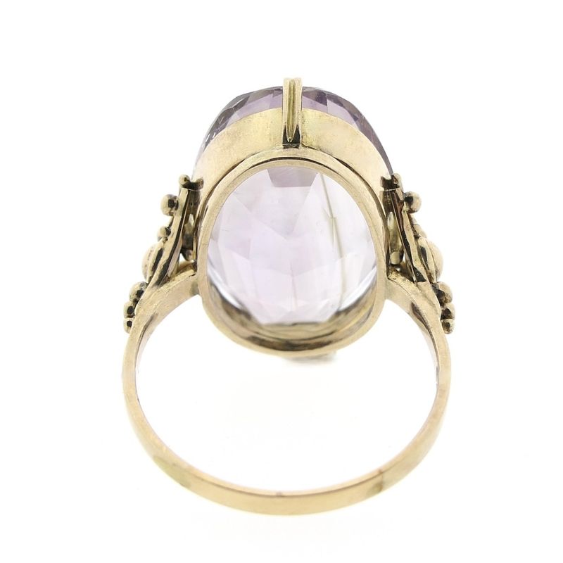 Image 5 of 8 carat ring with large amethyst