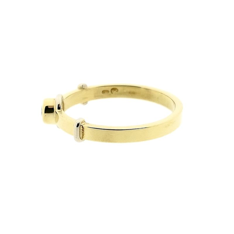 Image 6 of Gold solitaire ring with diamond 0.06 ct.