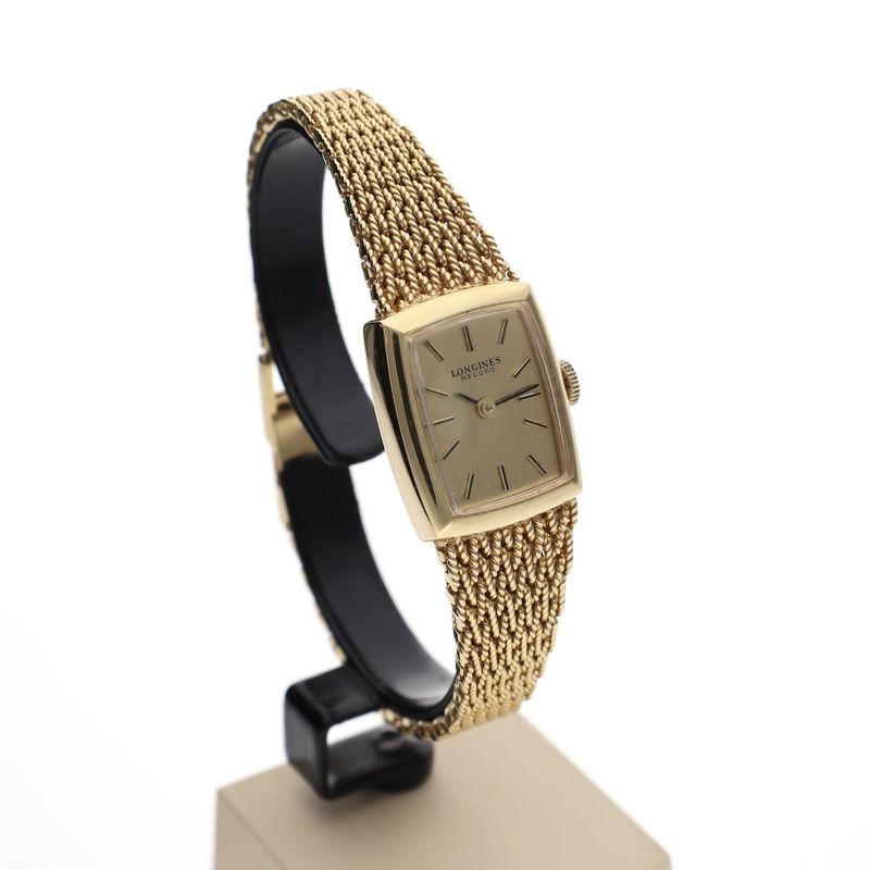Image 3 of Longines Record 671.0944; Vintage 18k gold women's watch with papers from 1975