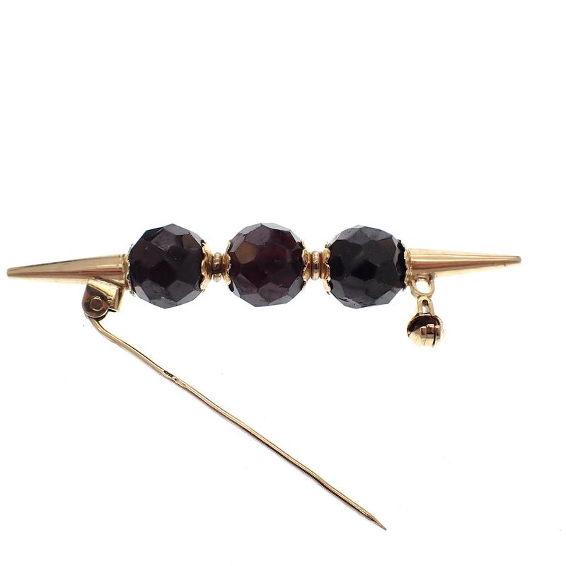 Image 4 of Antique gold brooch with garnet