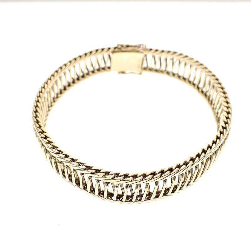 Image 4 of Vintage gold fantasy link bracelet