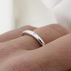 Image 6 of Bron Jewelry white gold 'Stax' sliding ring with 0.10 ct diamond.