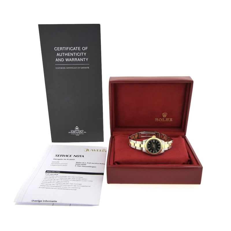 Image 4 of Rolex Datejust 26mm 6917; 18k gold/steel women's watch