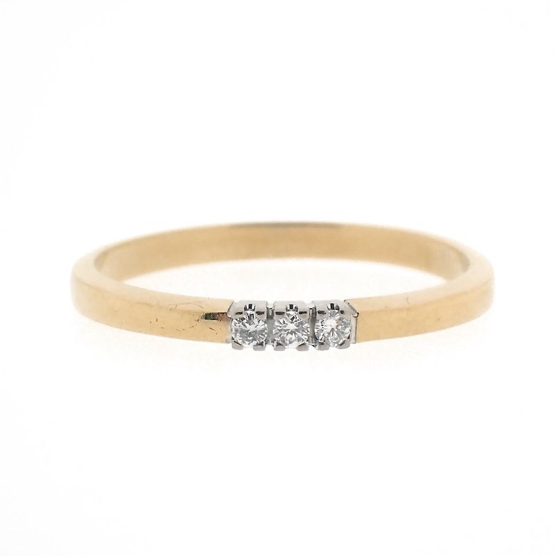 Image 3 of Gold ring with 0.06 ct. diamonds | Diamonde