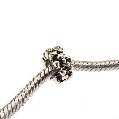 Image 2 of Pandora spacer; Gold; Golden Flowers