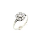 Image 1 of White gold entourage ring with diamond | 0.74 ct.