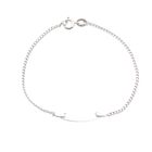 Image 1 of Silver gourmet bracelet with engraving plate