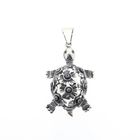 Image 1 of Silver pendant; Turtle