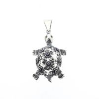 Silver pendant; Turtle