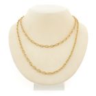 Image 1 of Gold anchor link chain/sautoir