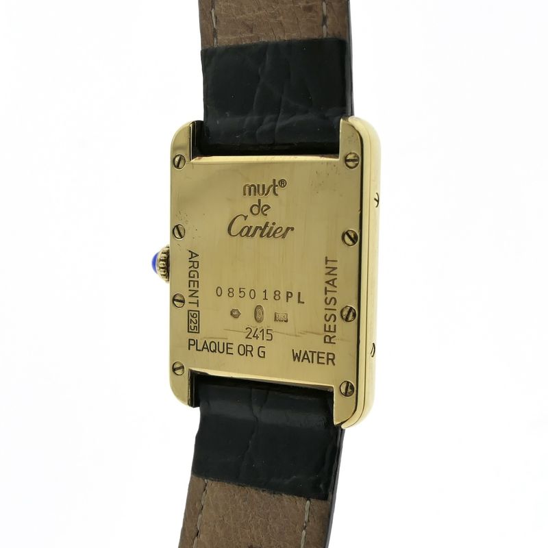 Image 9 of Cartier Tank Vermeil 2415; Women's watch