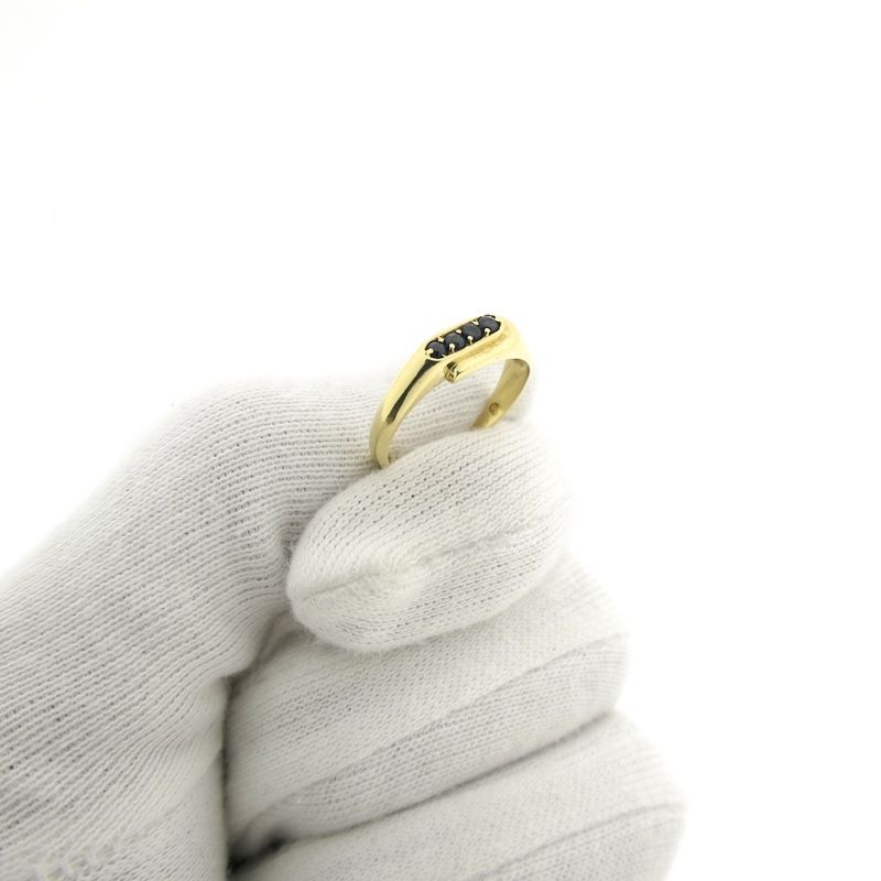 Image 9 of Gold ring with sapphire