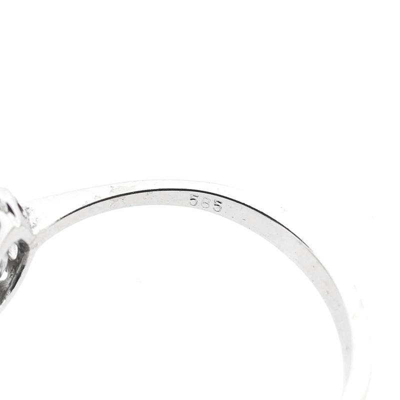 Image 8 of White Gold Ring with Cultured Pearl