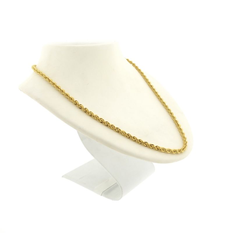 Image 3 of Gold twisted link chain