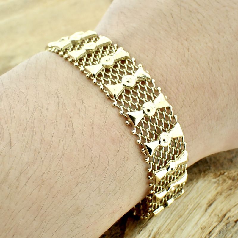 Image 2 of Vintage gold wide bracelet