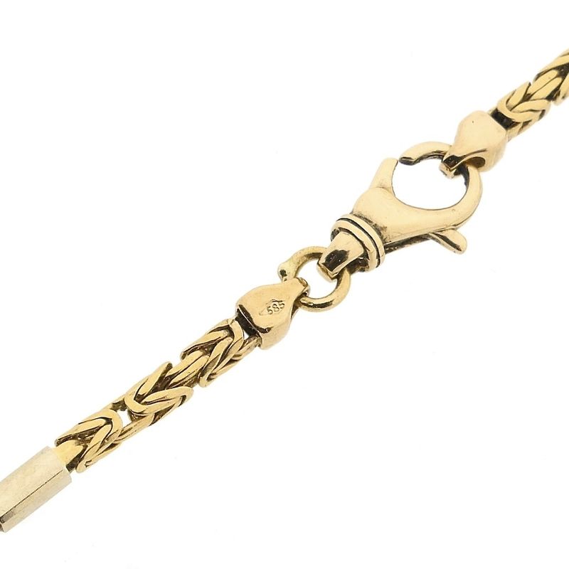 Image 5 of Two-tone gold square king chain