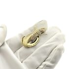 Image 8 of Gold abstract brooch with glass crystal