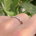 Image 2 of White gold sliding ring; Diamonde