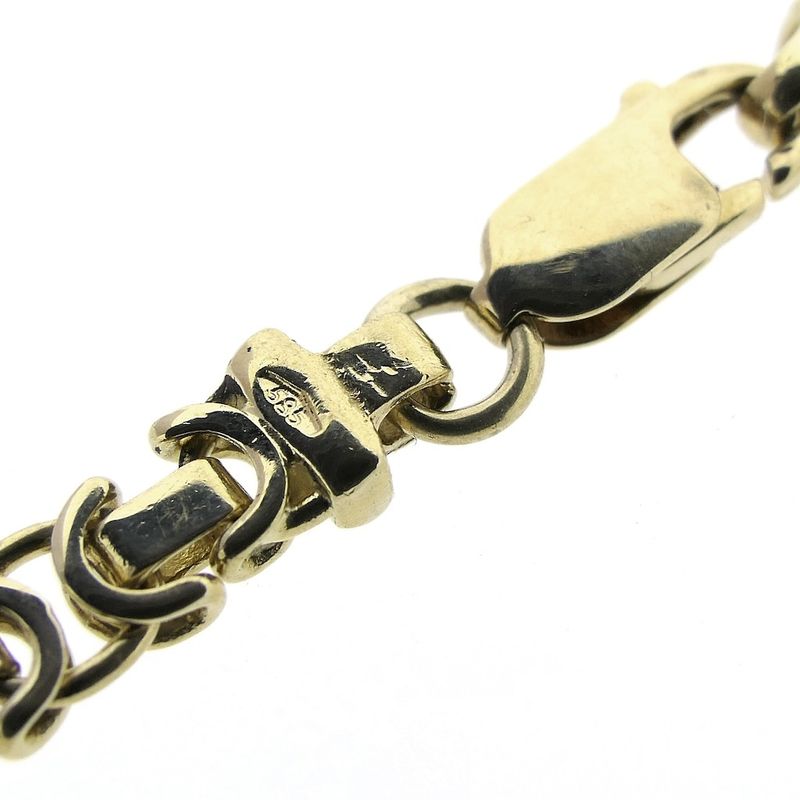 Image 6 of Two-tone gold flat king chain; Exclusive | 64 cm