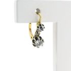 Image 4 of Victorian gold earrings with white sapphire